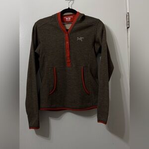 Arc'teryx Citadel Snap Fleece Hoodie with large pockets Polarotec